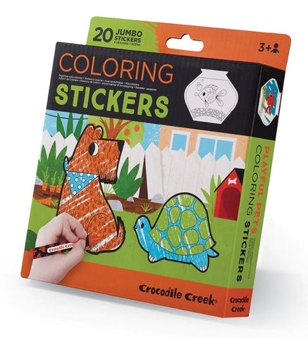 COLOURING STICKERS PETS