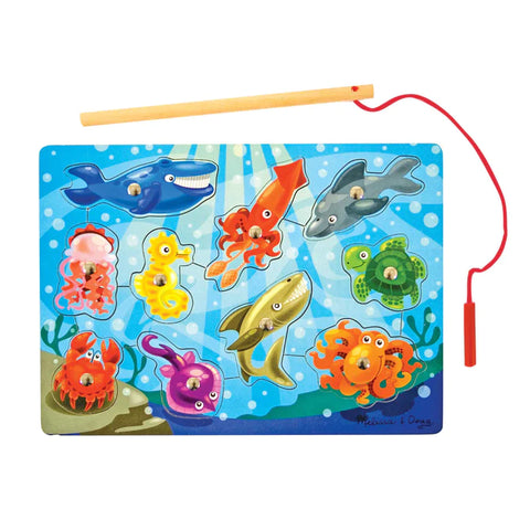 MAGNETIC WOODEN FISHING GAME