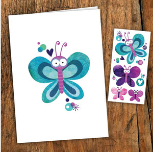 BUTTERFLY CARD WITH TATOOS