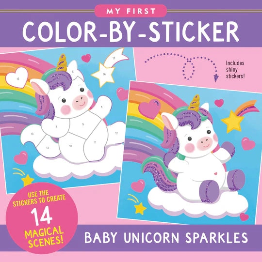 MY COLOR BY STICKER UNICORN BABY UNICORN SPARKLES