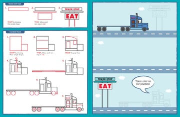 LEARN TO DRAW CARS TRUCKS & TRUCKS