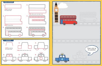 LEARN TO DRAW CARS TRUCKS & TRUCKS