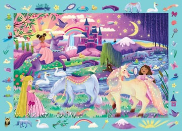 UNICORNS SEEK & FIND 100 PIECE PUZZLE