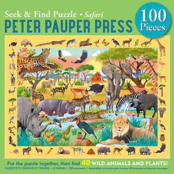 SAFARI  SEEK & FIND 100 PIECE PUZZLE