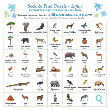 SAFARI  SEEK & FIND 100 PIECE PUZZLE