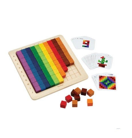 COLOURED COUNTING BLOCKS PLAN TOYS