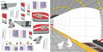 MY FIRST COLOUR BY STICKER CARS TRUCKS &  TRAINS