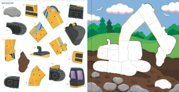 MY FIRST COLOUR BY STICKER CARS TRUCKS &  TRAINS