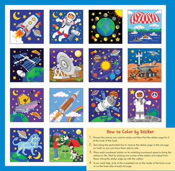 COLOR BY STICKER OUTER SPACE