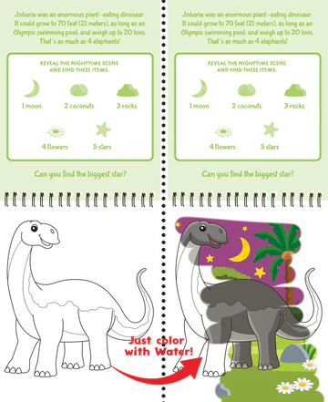 COLOUR W WATER DINOSAURS