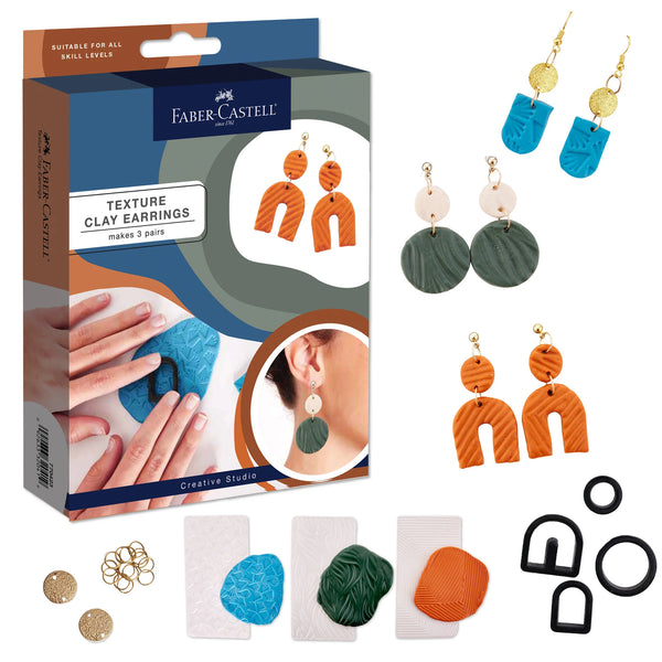 TEXTURE CLAY EARRINGS