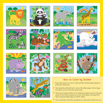 FIRST COLOUR STICKER WILD ANIMAL