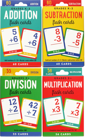 FLASH CARDS HIGH CONTRAST SET OF 4