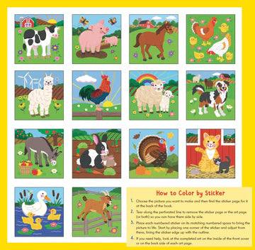 FIRST COLOURING FARM STICKERS