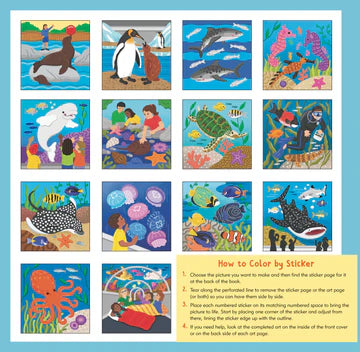 COLOUR BY STICKER AQUARIUM