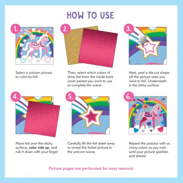 COLOR BY FOIL UNICORNS