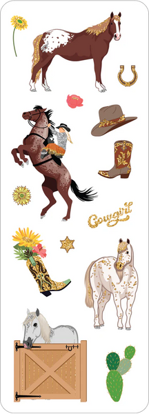 STICKER SET HORSES