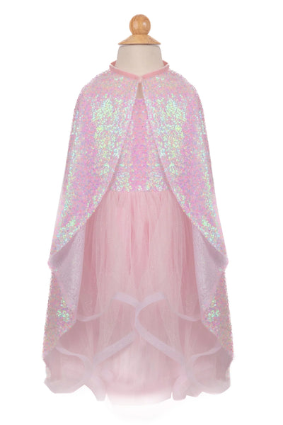 PINK SEQUIN TWIRL CAPE