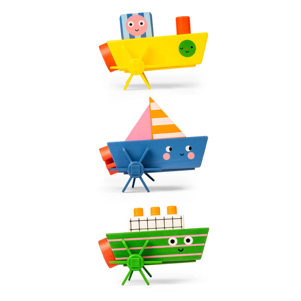 WIND UP WOOD BOATS