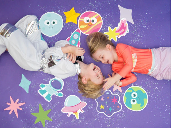 GLO PALS BATH GRIPS GALAXY