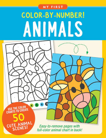MY FIRST COLOUR BY NUMBERS ANIMALS