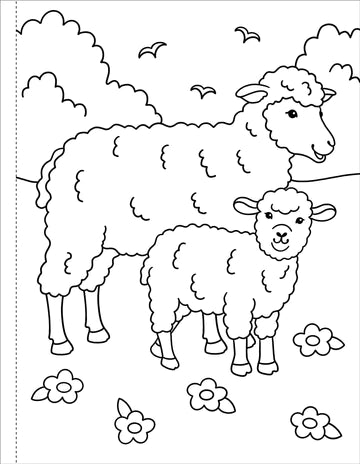 MY FIRST COLOURING BOOK ON THE FARM