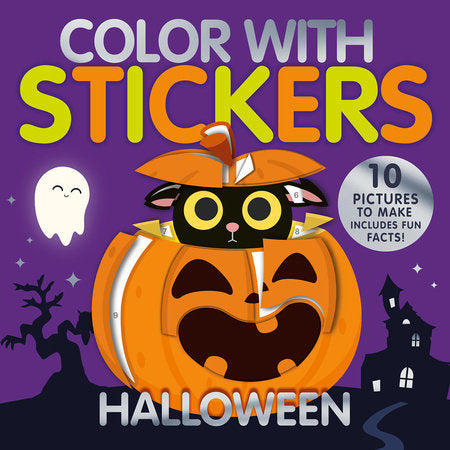 COLOUR WITH STICKERS HALLOWEEN
