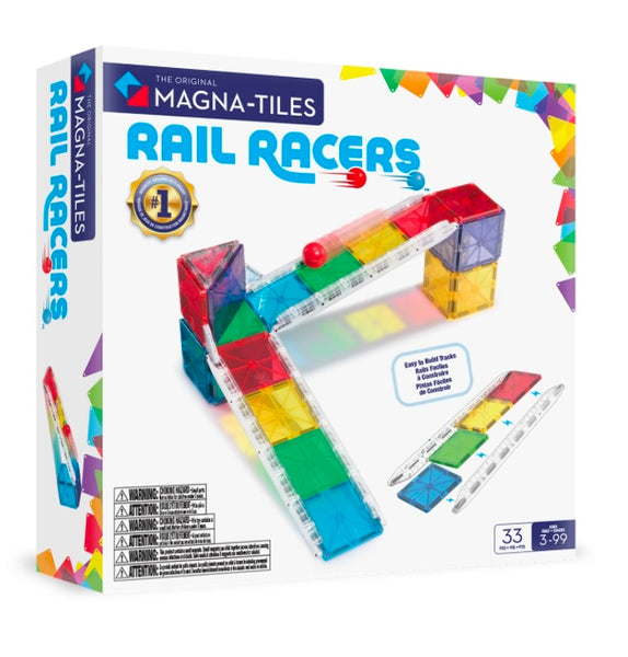 MAGNATILES RAIL RACERS 33 PC