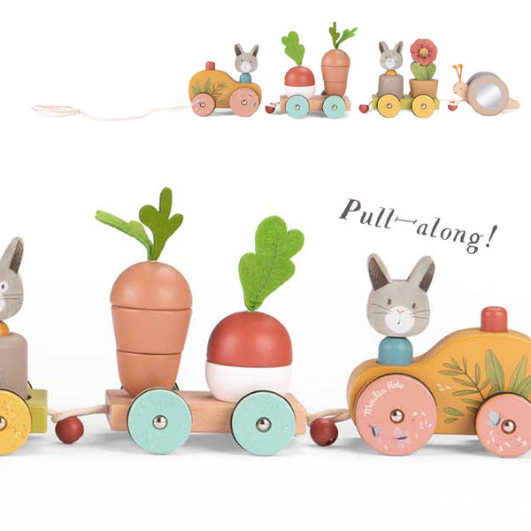 TROIS PETITS LAPIN PULL ALONG ACTIVITY TRAIN