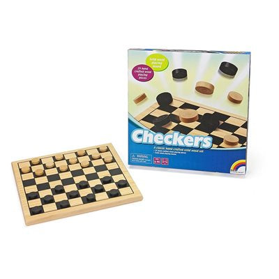 WOODEN CHECKERS