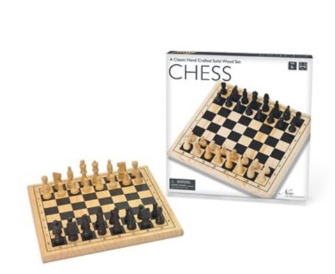 WOODEN CHESS 11.5in