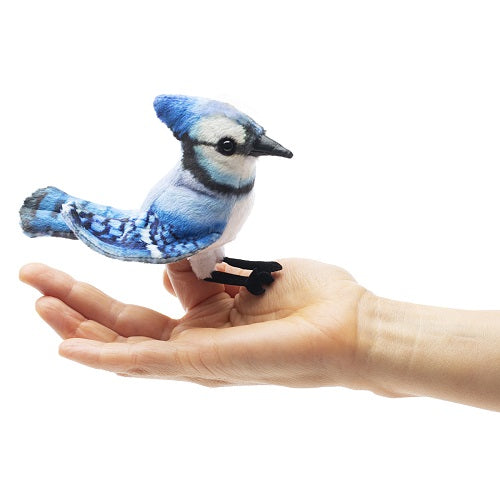 MINI BLUE JAY PUPPET
