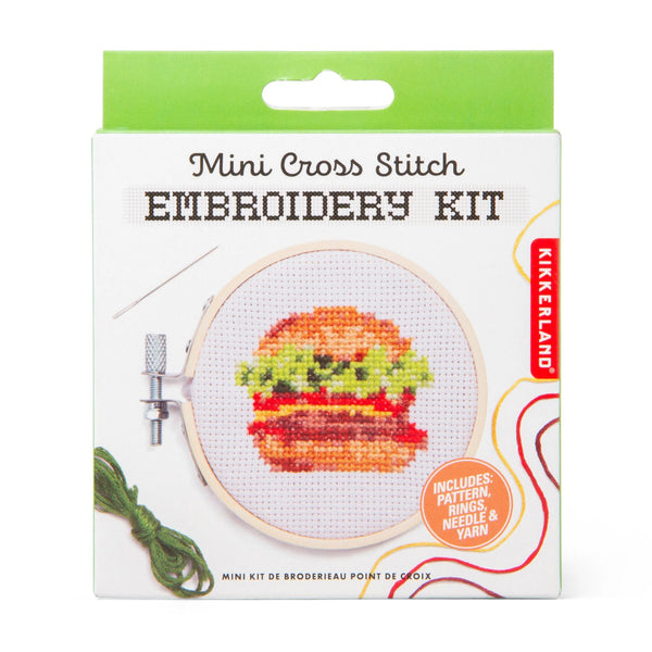 BURGER MINI CROSS STITCH