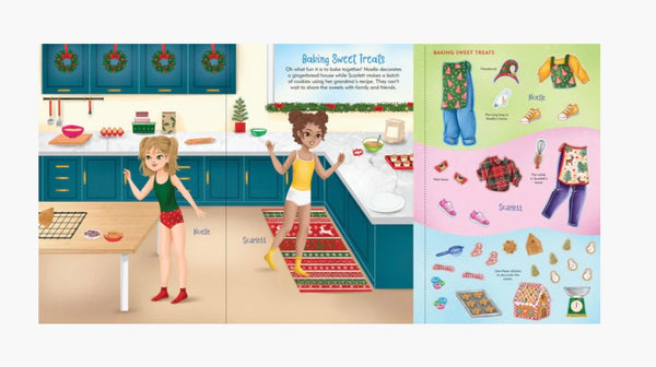 XMAS STICKER DOLL DRESS UP