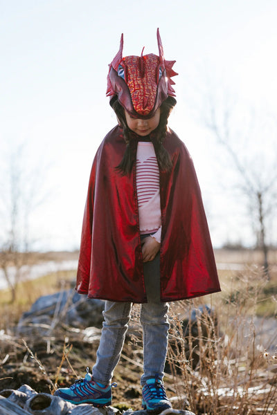 RUBY THE METALLIC DRAGON CAPE