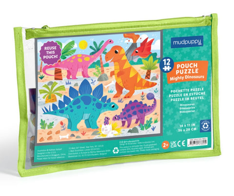 MIGHTY DINOSAURS 12 PIECE PUZZLE
