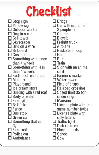 TRAVEL SEEK & FIND SCAVENGER HUNT