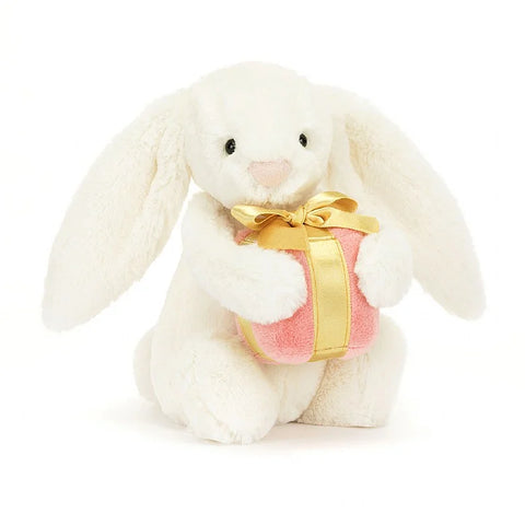 BASHFUL BUNNY WITH LITTLE PRESENT JELLYCAT