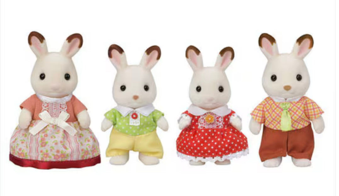 CHOCOLATE RABBIT FAMILY – tag-along-toys