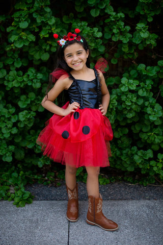 LADYBUG DRESS W HEADBAND