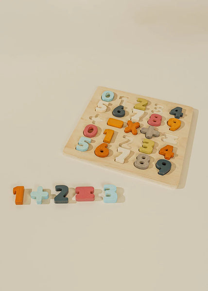WOODEN NUMBER PUZZLE