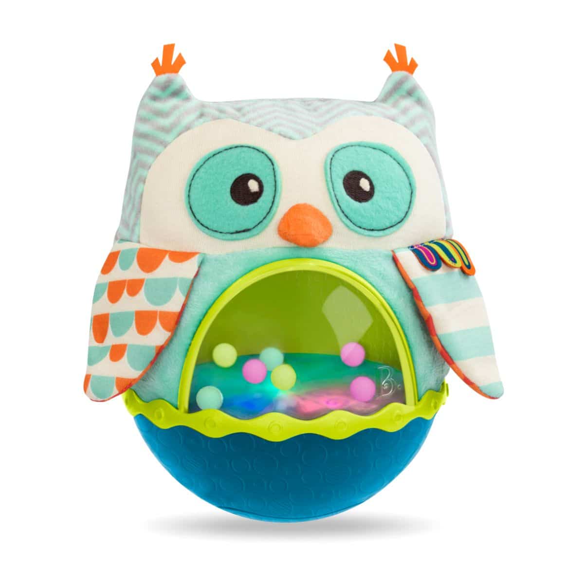 B TOYS SOFT ROLY POLY OWL