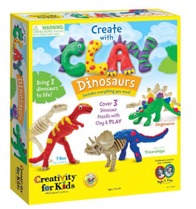 CREATE WITH CLAY DINOSAURS