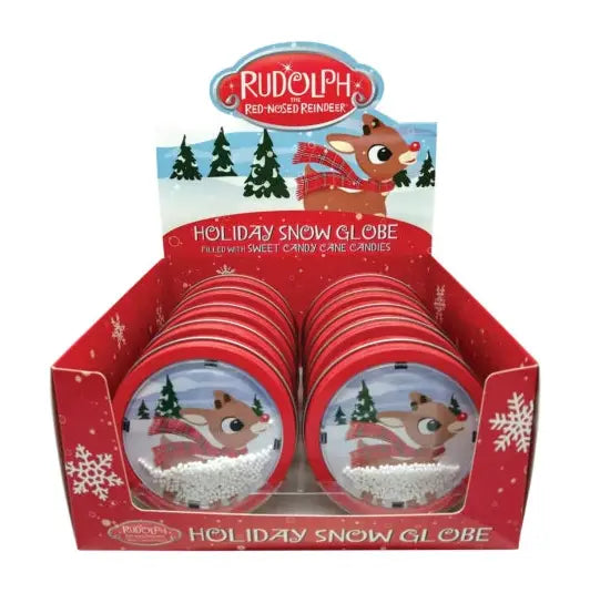HOLIDAY SNOW GLOBE CANDY CANE