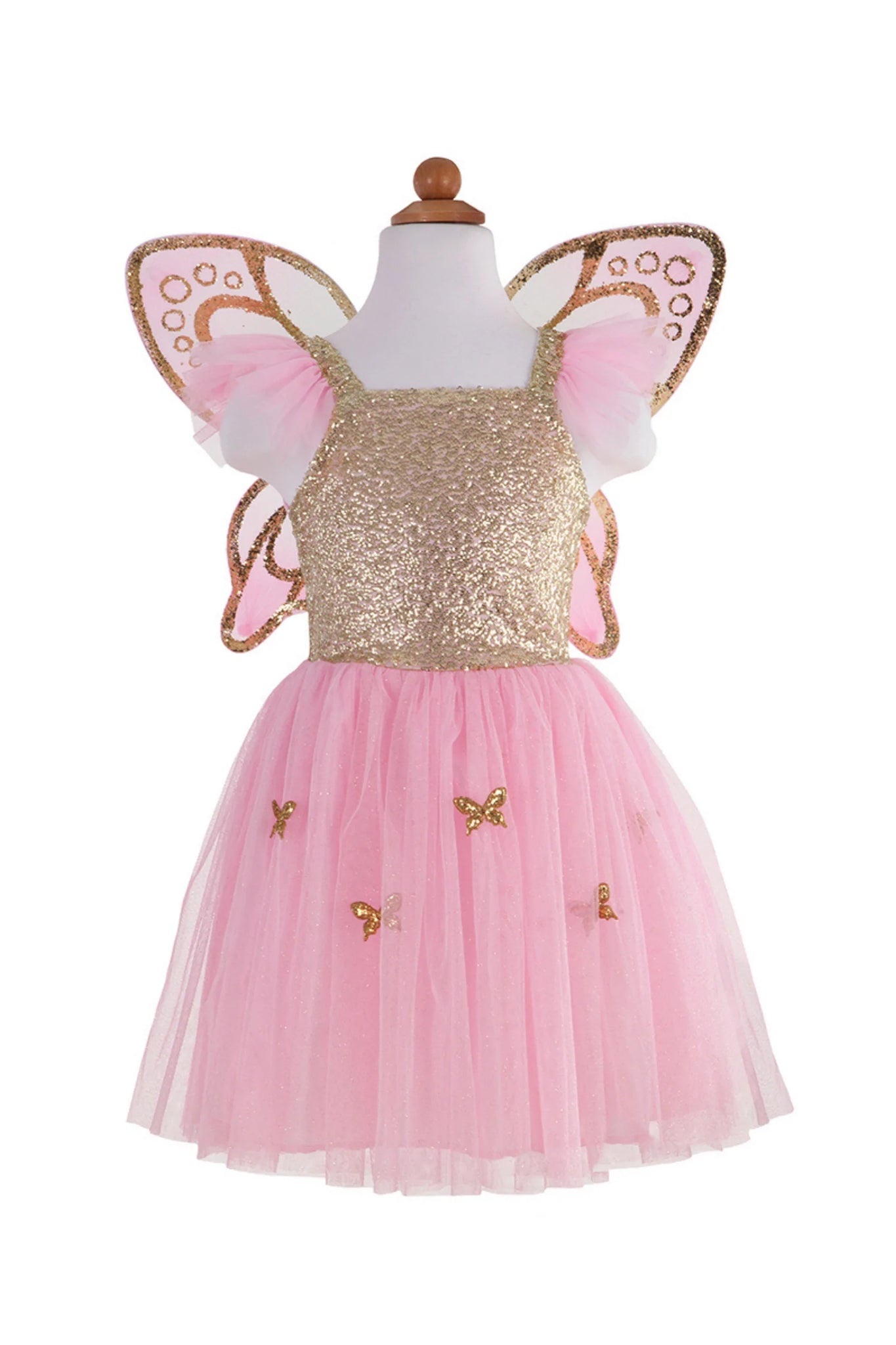 GOLD BUTTERFLY DRESS AND WINGS