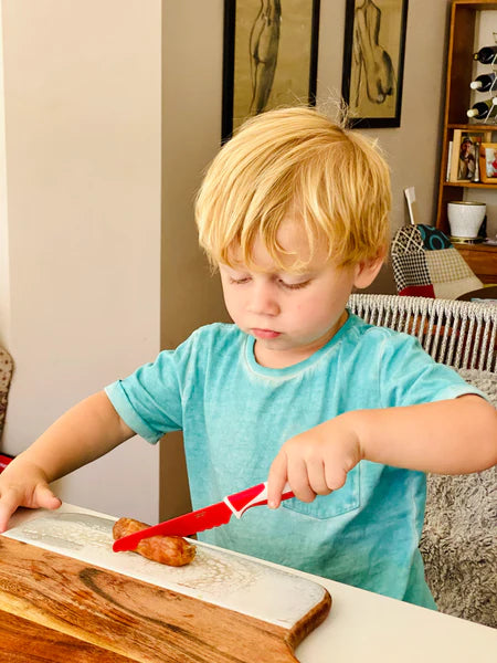 KIDDIKUTTER CHILD SAFE KNIFE RED