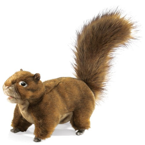 RED SQUIRREL HAND PUPPET
