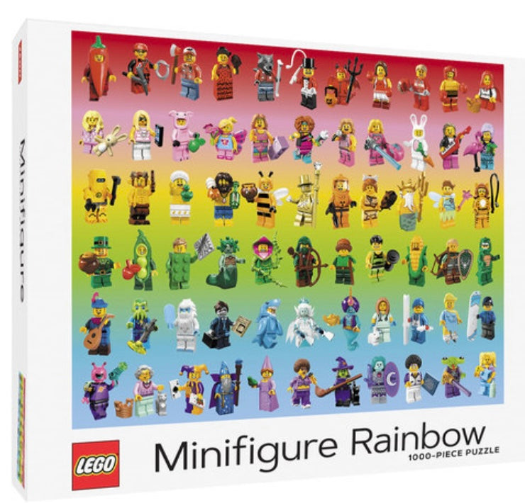 LEGO MINFIRGURE RAINBOW 1000 PIECE PUZZLE